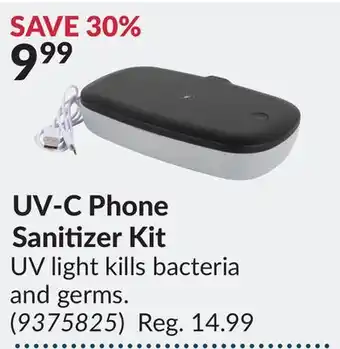 Princess Auto UV-C Phone Sanitizer Kit offer