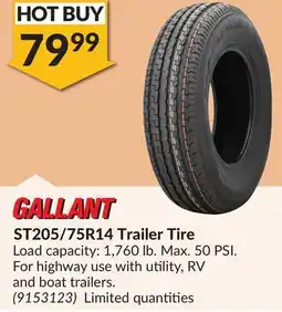 Princess Auto ST205/75R14 Trailer Tire offer