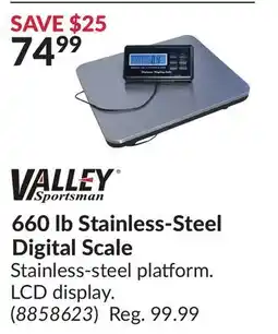 Princess Auto 660 lb Stainless-Steel Digital Scale offer