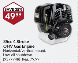 Princess Auto 35cc 4 Stroke OHV Gas Engine offer