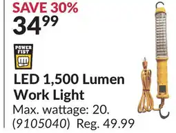 Princess Auto LED 1,500 Lumen Work Light offer