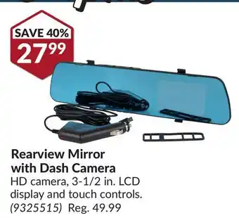 Princess Auto Rearview Mirror with Dash Camera offer