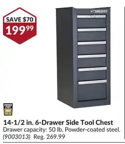 Princess Auto 14-1/2 in. 6-Drawer Side Tool Chest offer