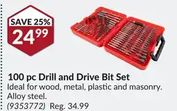 Princess Auto 100 pc Drill and Drive Bit Set offer