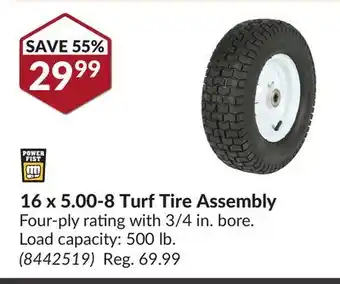 Princess Auto 16 x 5.00-8 Turf Tire Assembly offer