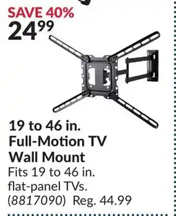 Princess Auto Full-Motion TV Wall Mount offer