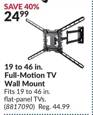 Princess Auto Full-Motion TV Wall Mount offer