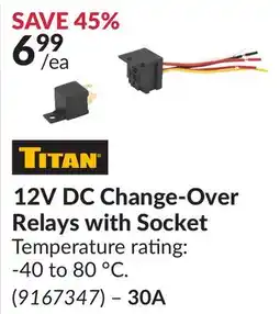 Princess Auto 12V DC Change-Over Relays with Socket offer