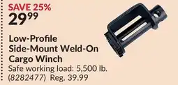 Princess Auto Low-Profile Side-Mount Weld-On Cargo Winch offer