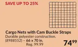 Princess Auto Cargo Nets with Cam Buckle Straps offer