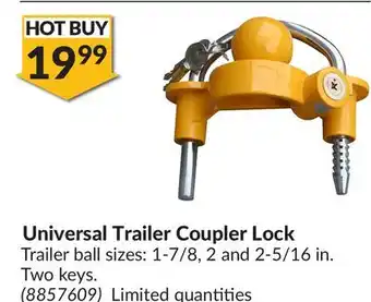 Princess Auto Universal Trailer Coupler Lock offer