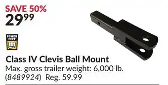 Princess Auto Class IV Clevis Ball Mount offer