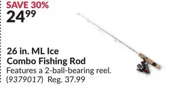 Princess Auto 26 in. ML Ice Combo Fishing Rod offer