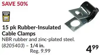 Princess Auto 15 pk Rubber-Insulated Cable Clamps offer