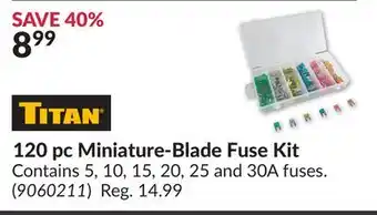 Princess Auto 120 pc Miniature-Blade Fuse Kit offer