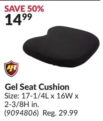 Princess Auto Gel Seat Cushion offer