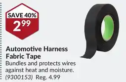 Princess Auto Automotive Harness Fabric Tape offer