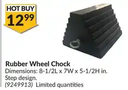 Princess Auto Rubber Wheel Chock offer