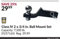 Princess Auto Class lV 2 x 3/4 in. Ball Mount Set offer