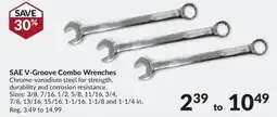 Princess Auto SAE V-Groove Combo Wrenches offer