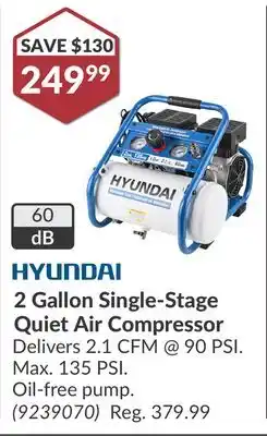 Princess Auto 2 Gallon Single-Stage Quiet Air Compressor offer