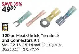 Princess Auto 120 pc Heat-Shrink Terminals and Connectors Kit offer