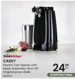 Stokes CASEY Electric Can Opener with Motor Automatic Shut-Off offer