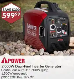 Princess Auto 2,000W Dual-Fuel Inverter Generator offer