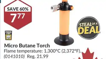 Princess Auto Micro Butane Torch offer