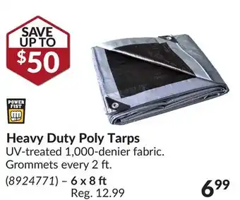 Princess Auto Heavy Duty Poly Tarps - 6 x 8 ft offer