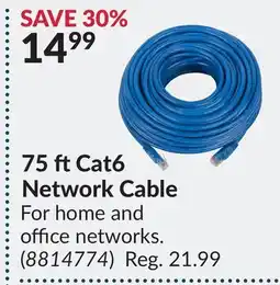 Princess Auto 75 ft Cat6 Network Cable offer