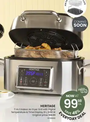 Stokes HERITAGE 7-in-1 Indoor Air Fryer Grill with Digital Temperature & Time Display offer