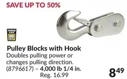 Princess Auto Pulley Blocks with Hook offer