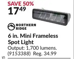 Princess Auto 6 in. Mini Frameless Spot Light offer