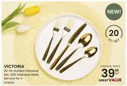 Stokes VICTORIA 20-Pc Golden Flatware Set offer