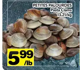 Supermarché PA PETITES PALOURDES | Pasta Clams offer