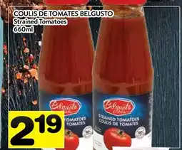 Supermarché PA COULIS DE TOMATES BELGUSTO | Strained Tomatoes offer