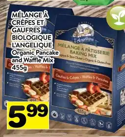 Supermarché PA MÉLANGE À CRÊPES ET GAUFRES BIOLOGIQUE L'ANGELIQUE | Organic Pancake and Waffle Mix offer