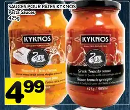 Supermarché PA SAUCES POUR PÂTES KYKNOS | Pasta Sauces offer