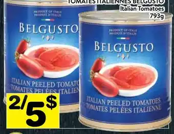 Supermarché PA TOMATES ITALIENNES BELGUSTO | Italian Tomatoes offer