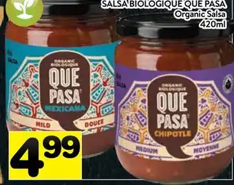 Supermarché PA SALSA BIOLOGIQUE QUE PASA | Organic Salsa offer