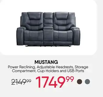 Meubles RD Power Reclining, Adjustable Headrests, Storage Compartment, Cup Holders and USB Ports offer