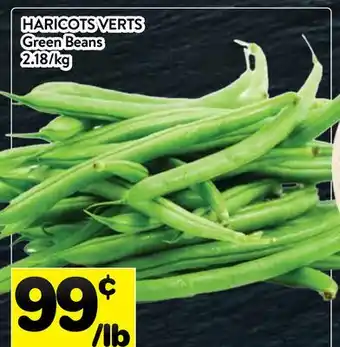 Supermarché PA HARICOTS VERTS | Green Beans offer