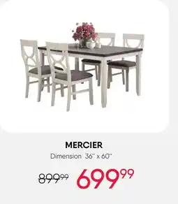 Meubles RD MERCIER Dimension 36'' x 60'' offer