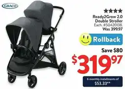 Walmart Ready2Grow 2.0 Double Stroller offer