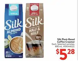 Walmart Silk Plant-Based Coffee Creamer offer