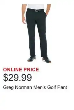 Costco Greg Norman Men's Golf Pant offer