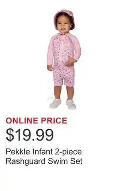 Costco Pekkle Infant 2-piece Rashguard Swim Set offer