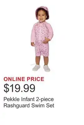 Costco Pekkle Infant 2-piece Rashguard Swim Set offer