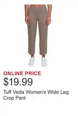 Costco Tuff Veda Women's Wide Leg Crop Pant offer